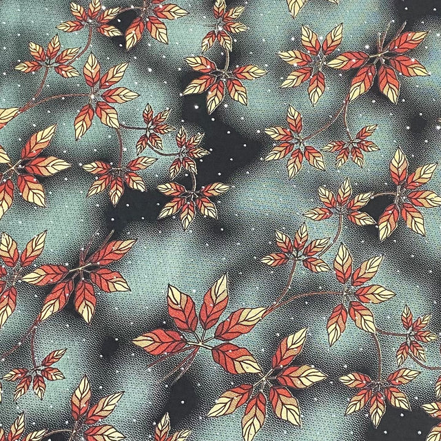 Pound A Metre 3 Metres Luxury Diamante Printed Winter Viscose- 55'' - (Teal Vine)