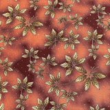 Pound A Metre 3 Metres Luxury Diamante Printed Winter Viscose- 55'' - (Terracota)