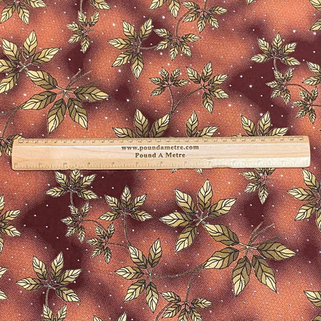 Pound A Metre 3 Metres Luxury Diamante Printed Winter Viscose- 55'' - (Terracota)