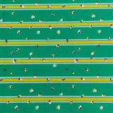 Pound A Metre 3 Metres 3 MetreS Luxury Dressmaking 100% Digital Print Poplin Cotton- 55" (Green Floral)