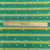 Pound A Metre 3 Metres 3 MetreS Luxury Dressmaking 100% Digital Print Poplin Cotton- 55" (Green Floral)