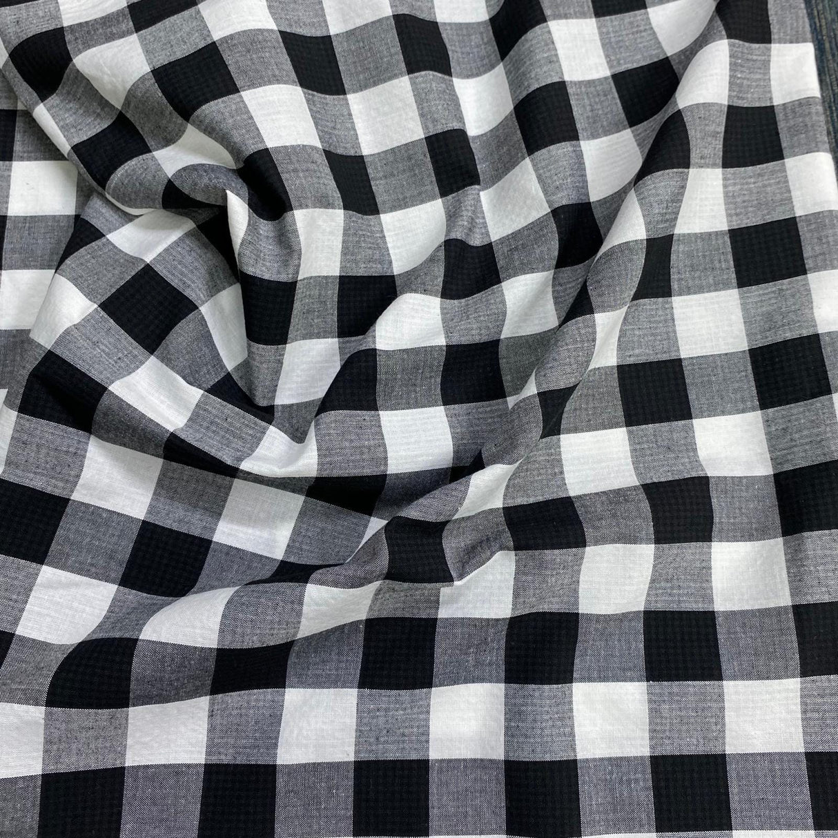Pound A Metre 3 Metres 3 Metres Luxury Dressmaking 100% Digital Printed Cotton Lawn- 55" (Checks) (EOL)