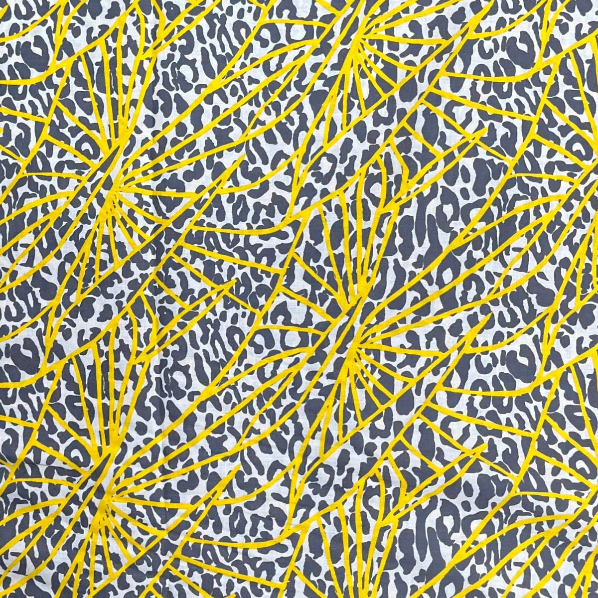 Pound A Metre 3  Metres Luxury Dressmaking 100% Digital Printed Cotton Lawn- 55" (Cheetah)