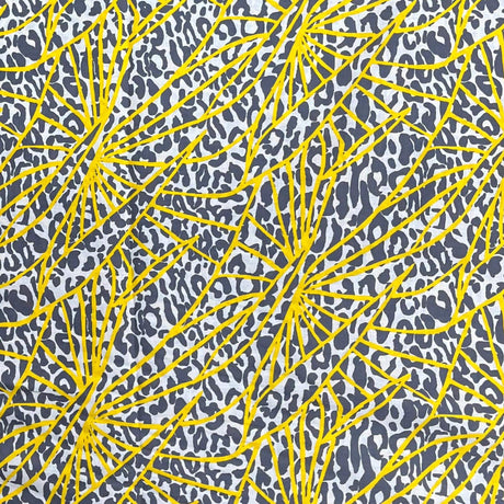 Pound A Metre 3  Metres Luxury Dressmaking 100% Digital Printed Cotton Lawn- 55" (Cheetah)