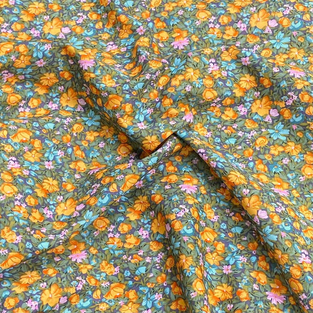 Pound A Metre 3 Metres 3 Metres, Luxury Dressmaking 100% Digital Printed Cotton Lawn- 55" (Garden) (EOL)