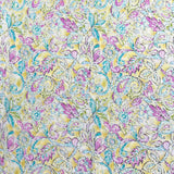 Pound A Metre 3  Metres Luxury Dressmaking 100% Digital Printed Cotton Lawn- 55" (Light Floral)