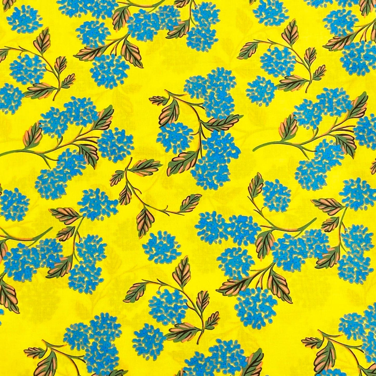 Pound A Metre 3 Metres 3 Metres, Luxury Dressmaking 100% Digital Printed Cotton Lawn- 55" (Lime Green)