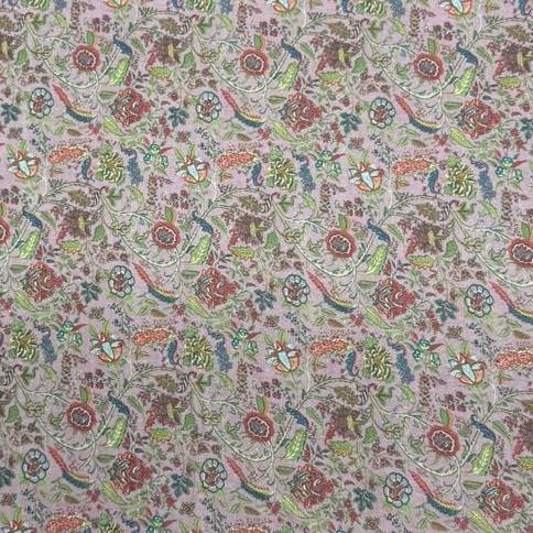 Pound A Metre 3 Metres 3 Metres, Luxury Dressmaking 100% Digital Printed Cotton Lawn- 55" (Mauve)