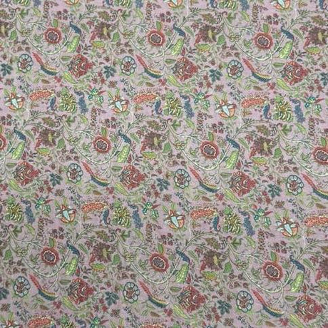 Pound A Metre 3 Metres 3 Metres, Luxury Dressmaking 100% Digital Printed Cotton Lawn- 55" (Mauve)