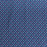 Pound A Metre 3  Metres Luxury Dressmaking 100% Digital Printed Cotton Lawn- 55" (Navy Floral)