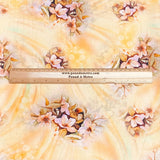 Pound A Metre 3 Metres 3 Metres, Luxury Dressmaking 100% Digital Printed Cotton Lawn- 55" (Orange)