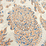 Pound A Metre 3 Metres Luxury Dressmaking 100% Digital Printed Cotton Lawn- 55" (Paisley)