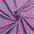 Pound A Metre 3  Metres Luxury Dressmaking 100% Digital Printed Cotton Lawn- 55" (Rose)