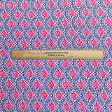 Pound A Metre 3  Metres Luxury Dressmaking 100% Digital Printed Cotton Lawn- 55" (Rose)