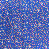Pound A Metre 3  Metres Luxury Dressmaking 100% Digital Printed Cotton Lawn- 55" (Royal Blue)