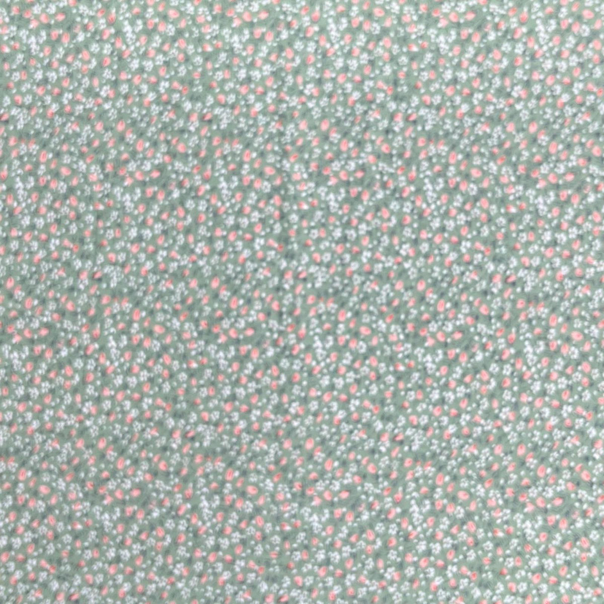 Pound A Metre 3  Metres Luxury Dressmaking 100% Digital Printed Cotton Lawn- 55" (Sage Garden)