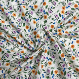 Pound A Metre 3  Metres Luxury Dressmaking 100% Digital Printed Cotton Lawn- 55" (Tulip Garden)