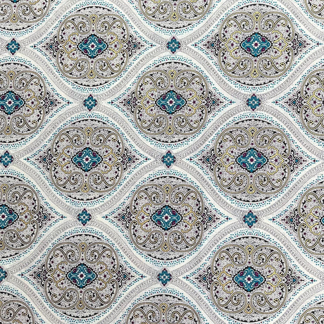Pound A Metre 3  Metres Luxury Dressmaking 100% Digital Printed Cotton Lawn- 55" (Wallpaper)