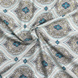 Pound A Metre 3  Metres Luxury Dressmaking 100% Digital Printed Cotton Lawn- 55" (Wallpaper)