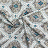 Pound A Metre 3  Metres Luxury Dressmaking 100% Digital Printed Cotton Lawn- 55" (Wallpaper)