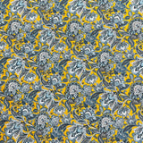 Pound A Metre 3  Metres Luxury Dressmaking 100% Digital Printed Cotton Lawn- 55" (Yellow Floral)