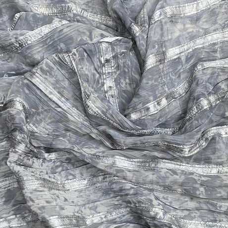 Pound A Metre 3 Metres Luxury Dressmaking Chiffon- 55" Wide - (Grey)