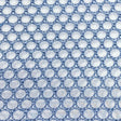 Pound A Metre 3 Metres 3 Metres, Luxury Dressmaking Embroidered Cotton Lawn- 55" (White & Blue) (EOL)