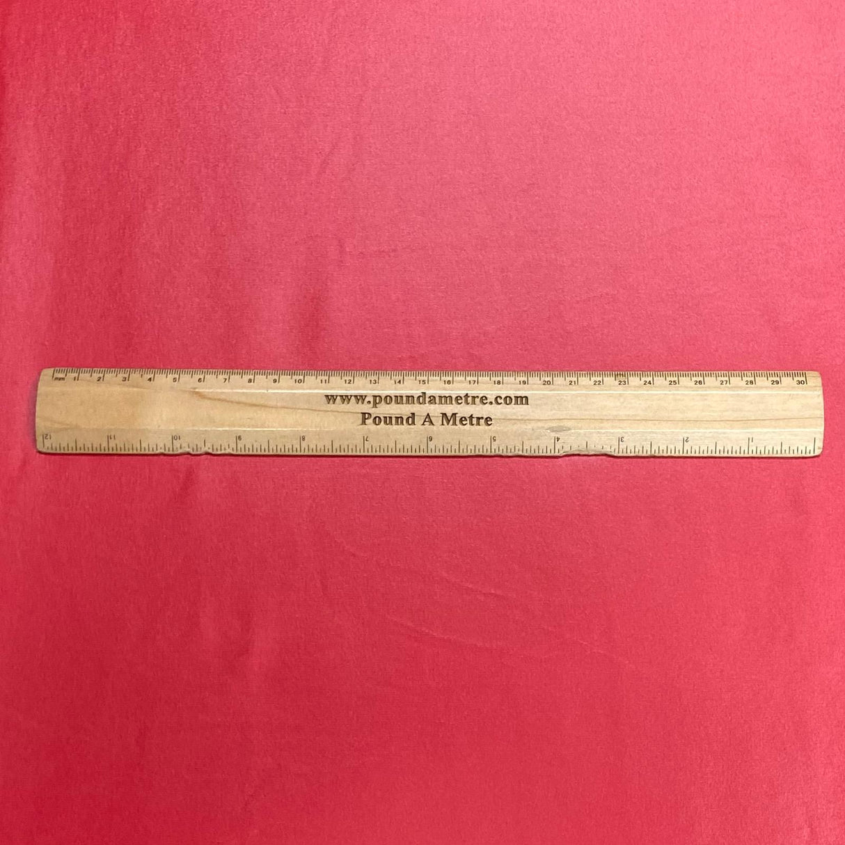 Pound A Metre 3 Metres Luxury Dressmaking Metallic Chiffon- 55" Wide - (Red)