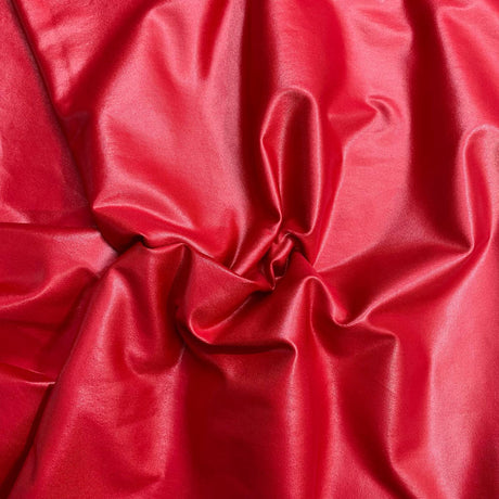 Pound A Metre 3 Metres Luxury Dressmaking Metallic Chiffon- 55" Wide - (Red)