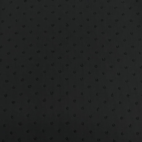 Pound A Metre 3 Metres Luxury Embossed Chiffon- 55" Wide- (Black Dots)