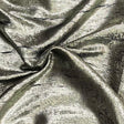 Pound A Metre 3 Metres Luxury Foil Viscose Fabric – 55'' Wide (Black & Gold)