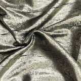 Pound A Metre 3 Metres Luxury Foil Viscose Fabric – 55'' Wide (Black & Gold)