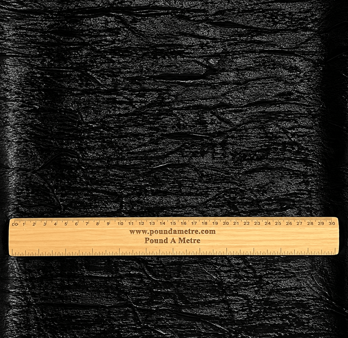 Pound A Metre 3 Metres Luxury Foil Viscose Fabric – 55'' Wide (Black)