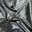 Pound A Metre 3 Metres Luxury Foil Viscose Fabric – 55'' Wide (Black & Silver)
