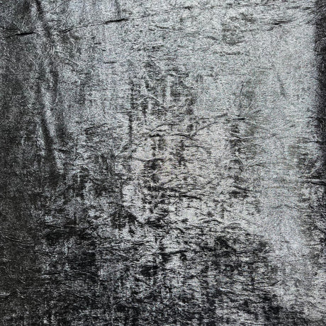 Pound A Metre 3 Metres Luxury Foil Viscose Fabric – 55'' Wide (Black & Silver)