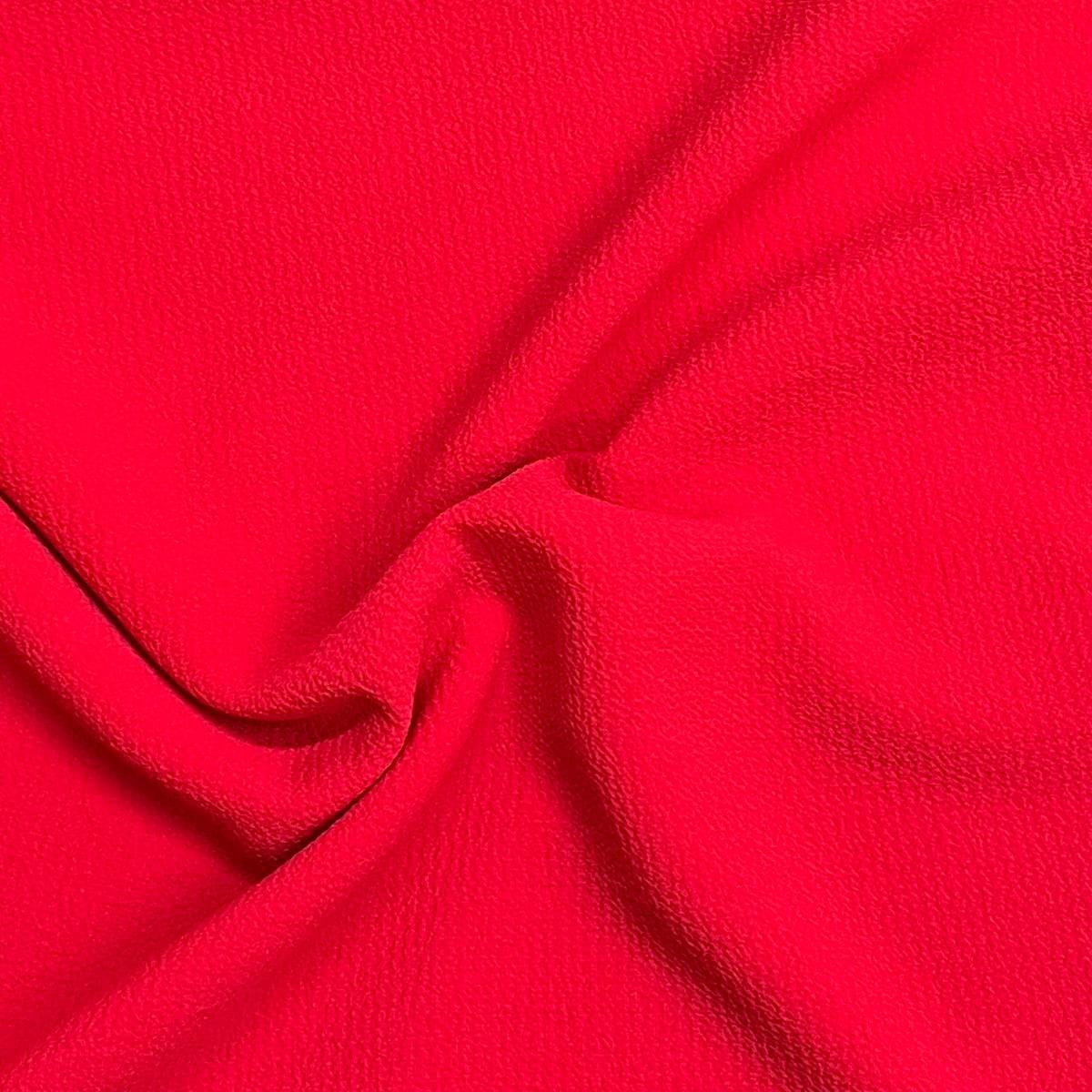 Pound A Metre 3 Metres, Luxury Linen Crepe - 55” Wide (Red)