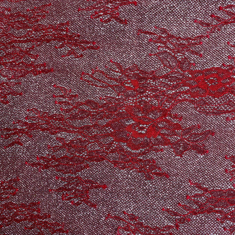 Pound A Metre 3 Metres, Luxury Moonlight Jersey Fabric- 55" Wide (Red & Silver) (EOL)