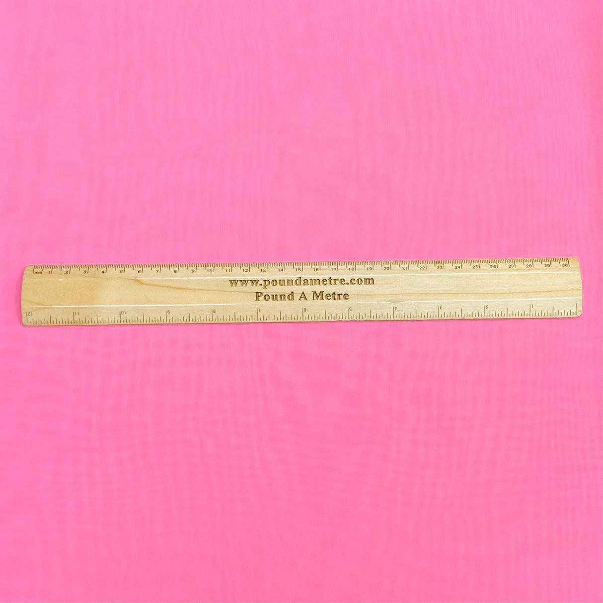Pound A Metre 3 Metres 3 Metres Luxury Plain Chiffon- 45" Wide - (Pink)