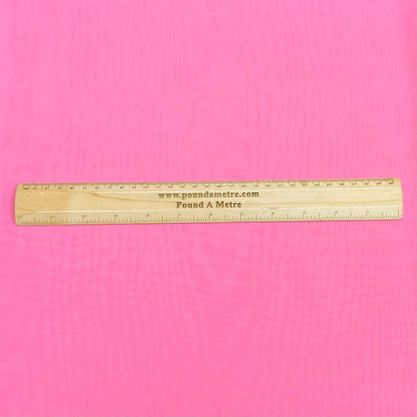Pound A Metre 3 Metres 3 Metres Luxury Plain Chiffon- 45" Wide - (Pink)