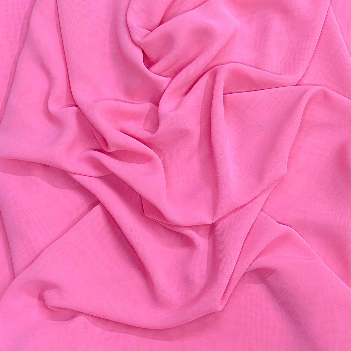 Pound A Metre 3 Metres 3 Metres Luxury Plain Chiffon- 45" Wide - (Pink)