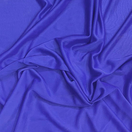 Pound A Metre 3 Metres 3 Metres Luxury Plain Soft Touch Chiffon- 55" Wide - (Royal) (WOWZA)