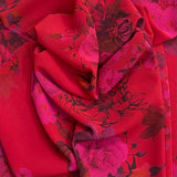 Pound A Metre 3 Metres Luxury Printed Chiffon- 55" Wide - (Apple Garden)