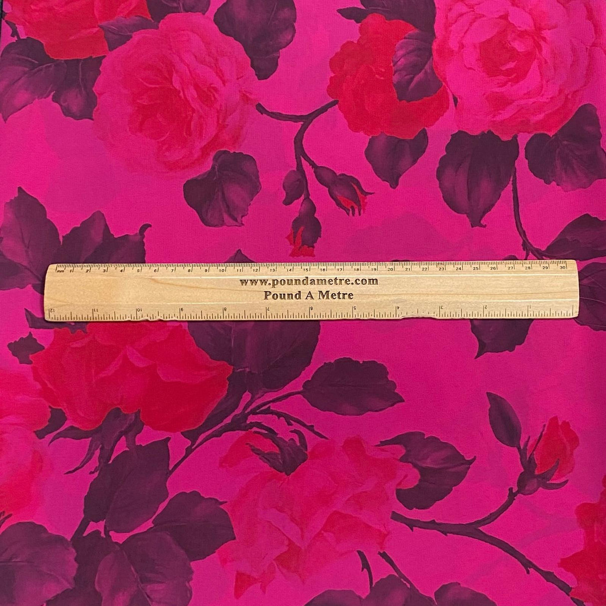 Pound A Metre 3 Metres Luxury Printed Chiffon- 55" Wide - (Big Flower)