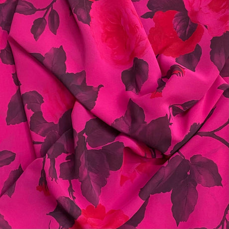 Pound A Metre 3 Metres Luxury Printed Chiffon- 55" Wide - (Big Flower)