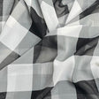 Pound A Metre 3 Metres Luxury Printed Chiffon- 55" Wide- (Black & White)