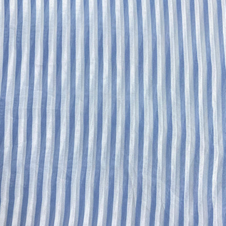 Pound A Metre 3 Metres Luxury Printed Chiffon- 55" Wide- (Blue & White)