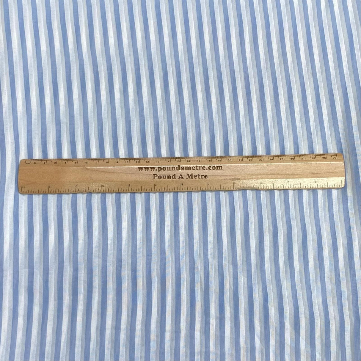 Pound A Metre 3 Metres Luxury Printed Chiffon- 55" Wide- (Blue & White)