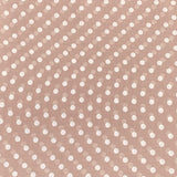 Pound A Metre 3 Metres Luxury Printed Chiffon- 55" Wide- (Brown Polka)