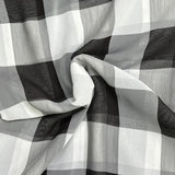 Pound A Metre 3 Metres Luxury Printed Chiffon- 55" Wide- (Checks)