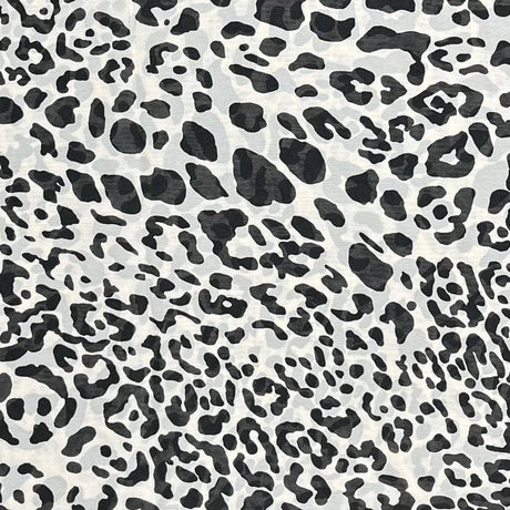 Pound A Metre 3 Metres Luxury Printed Chiffon- 55" Wide- (Cheetah)